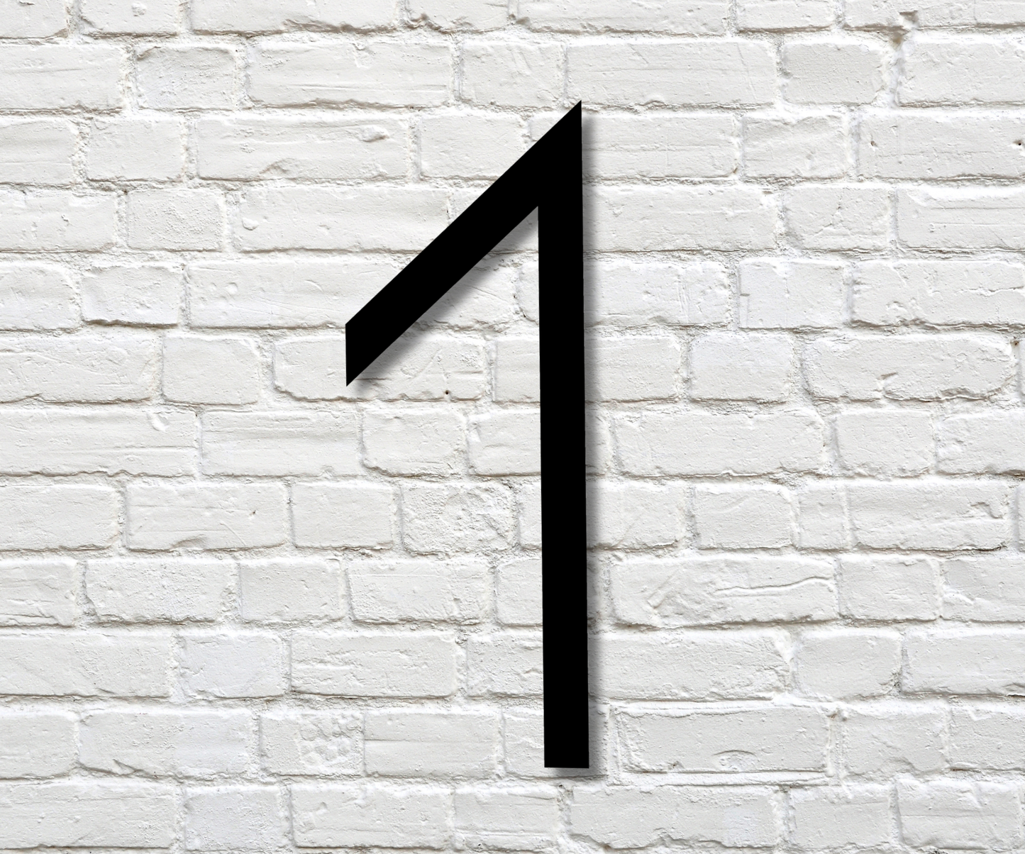 Modern Number One Sign