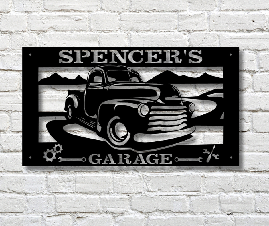 42" Vintage Truck Custom Sign