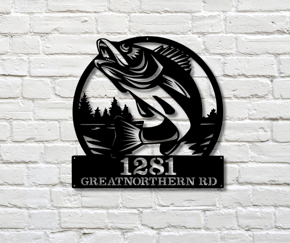 Bass Address Sign-Custom