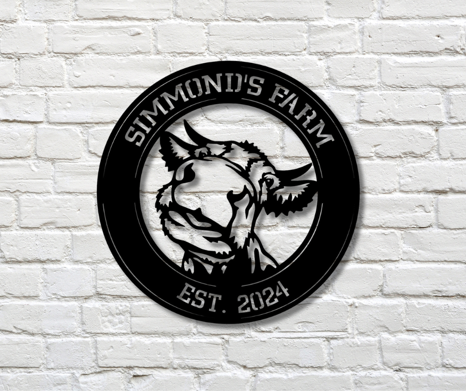 Cow Address Sign-Custom