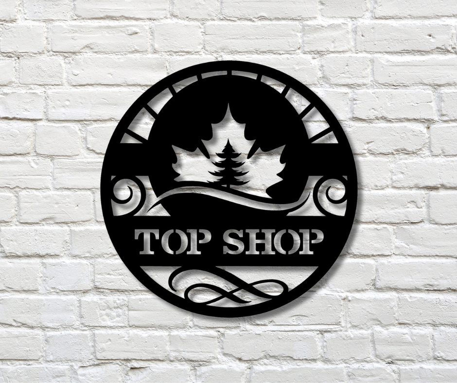 Canadian Maple Leaf Custom Sign