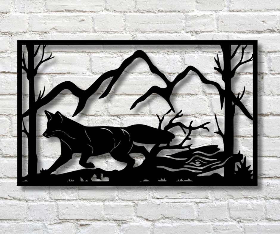 Fox Fence Sign
