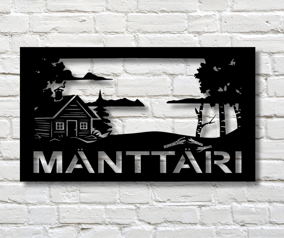 42" Cabin Lake View Custom Sign