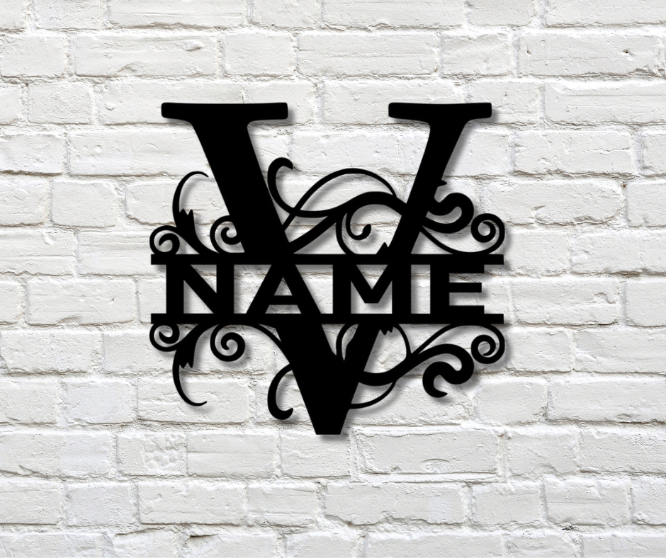Letter "V" Monogram Sign