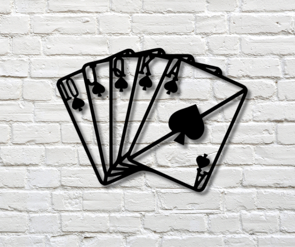 Royal Flush Wall Sign