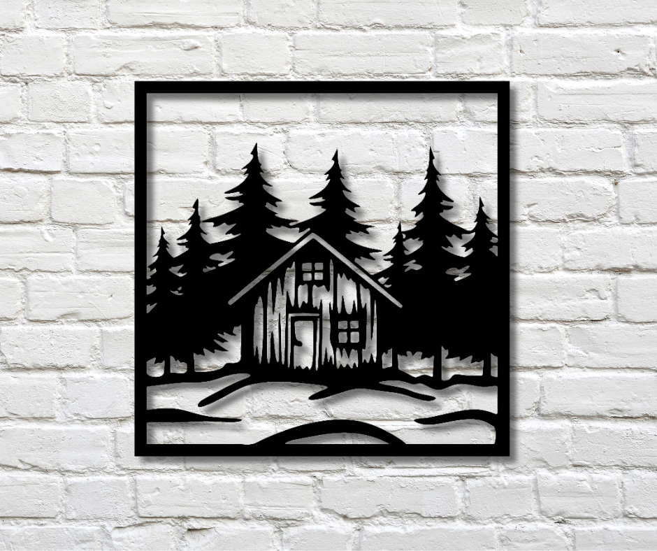 Cabin Fence Sign