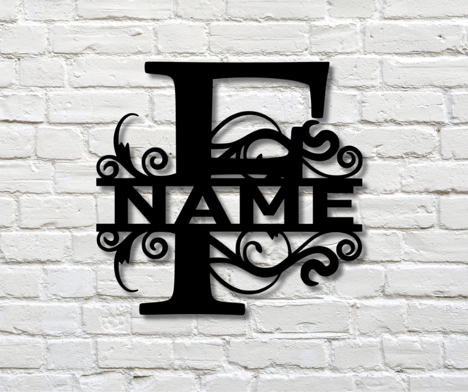 Letter "F" Monogram Sign