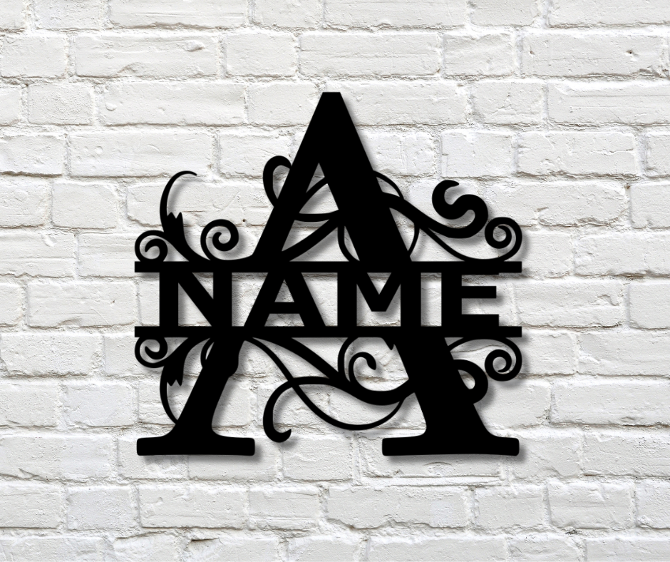 Letter "A" Monogram Sign