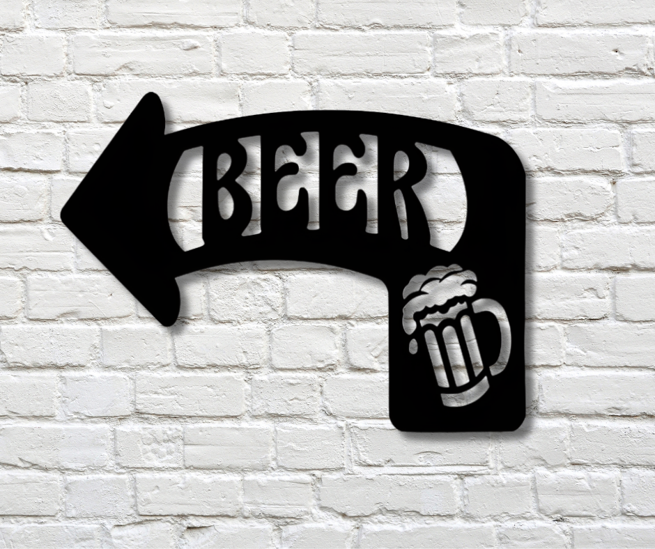 Beer Arrow Sign