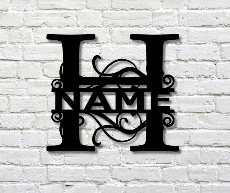 Letter "H" Monogram Sign