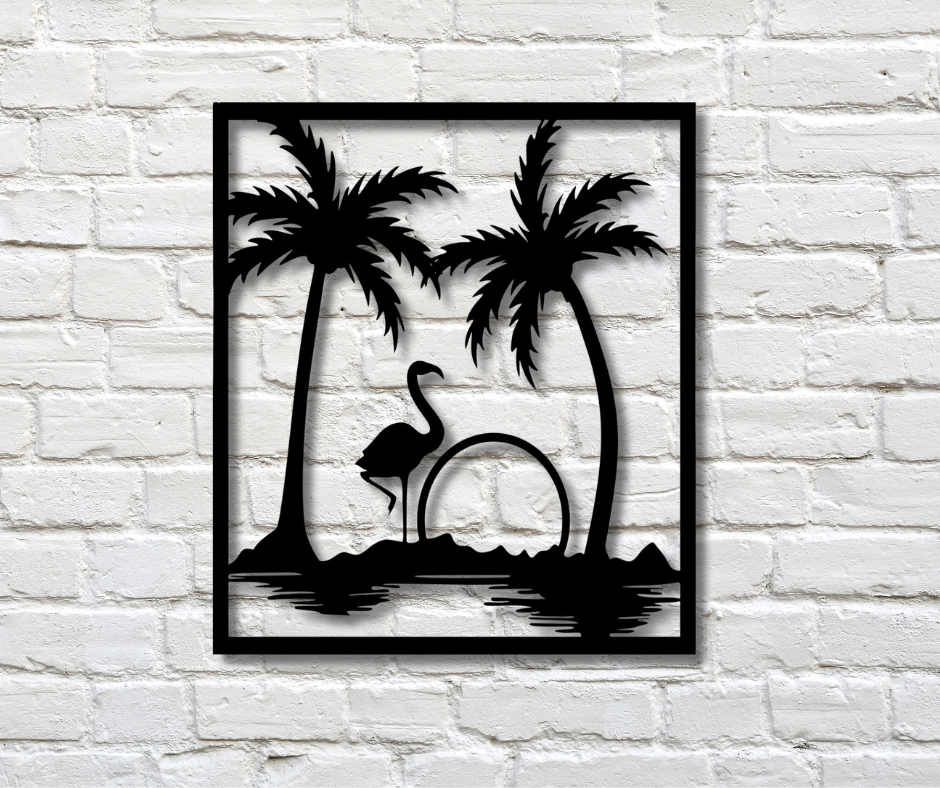 Flamingo Fence Sign