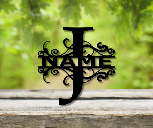 Letter "J" Monogram Sign
