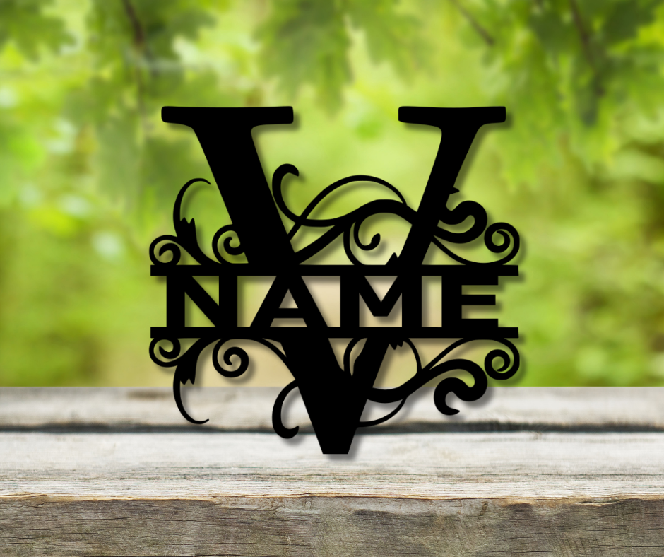 Letter "V" Monogram Sign