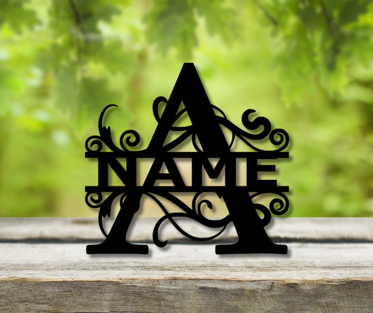Letter "A" Monogram Sign
