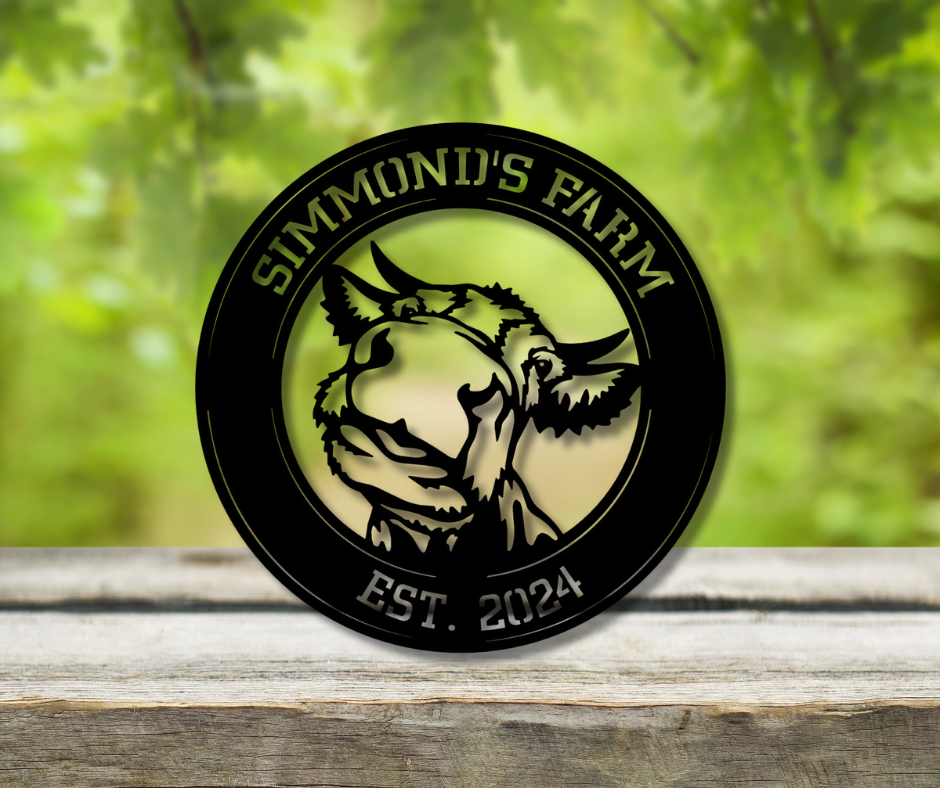 Cow Address Sign-Custom