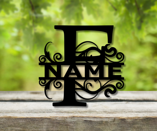 Letter "F" Monogram Sign
