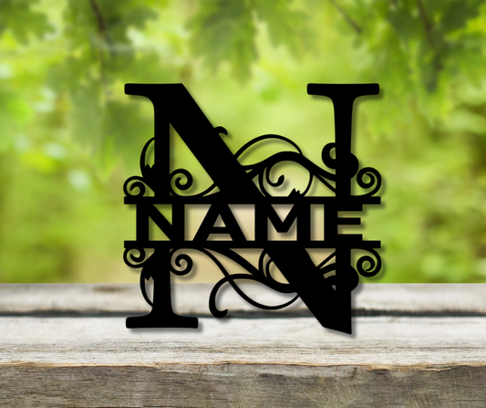 Letter "N" Monogram Sign