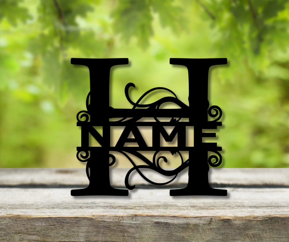 Letter "H" Monogram Sign