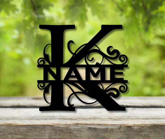 Letter "K" Monogram Sign
