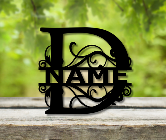 Letter "D" Monogram Sign
