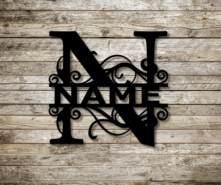 Letter "N" Monogram Sign
