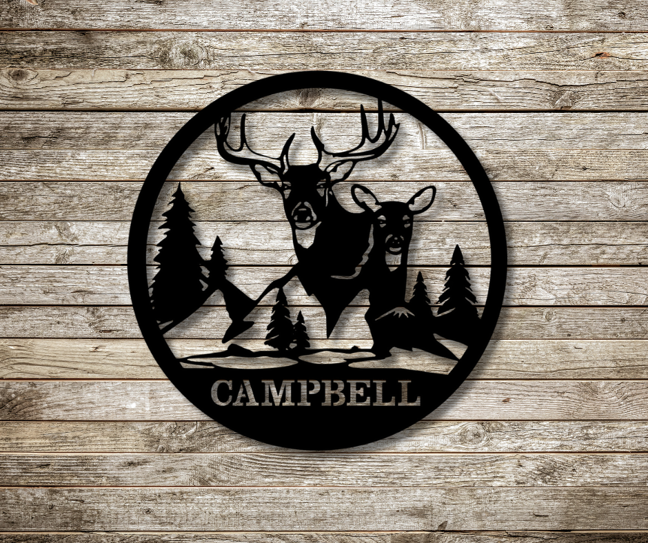 Deer in the forest Custom Sign