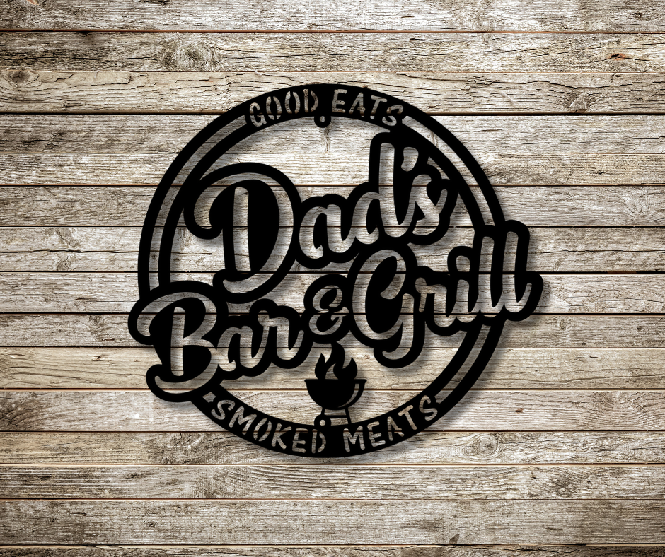 Dad's Bar and Grill Sign