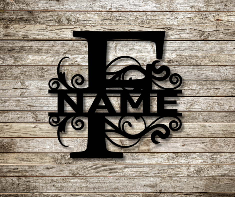 Letter "F" Monogram Sign