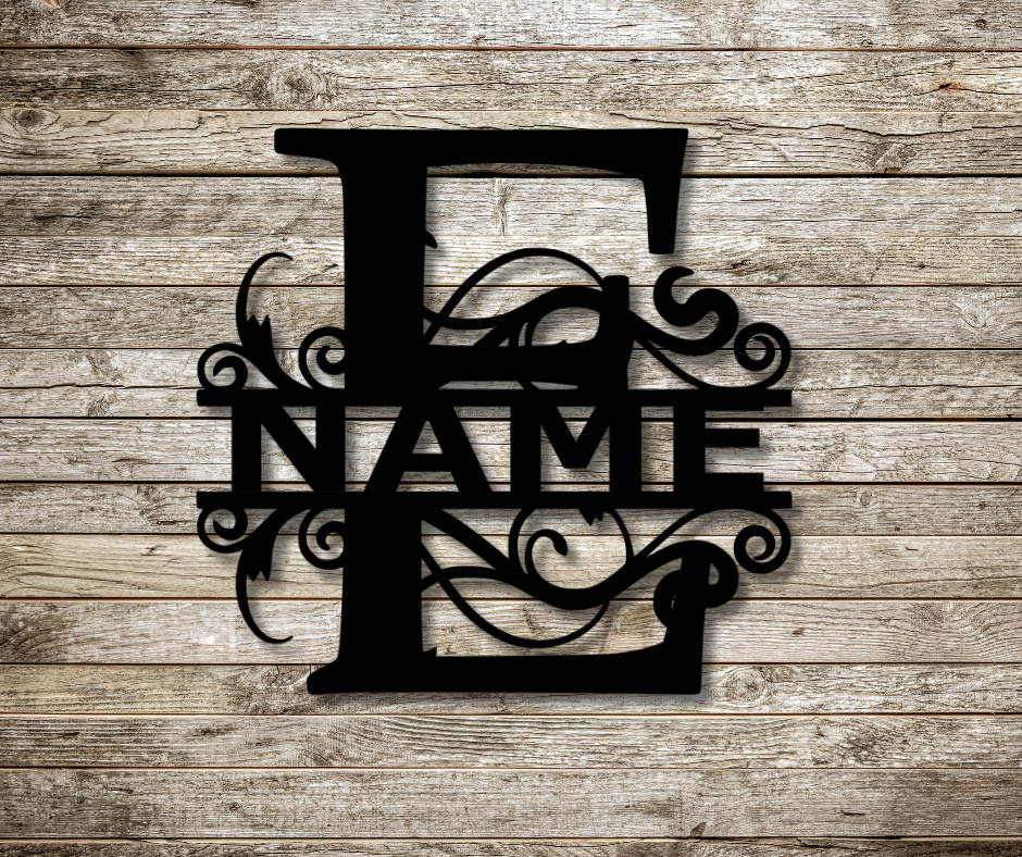 Letter "E" Monogram Sign