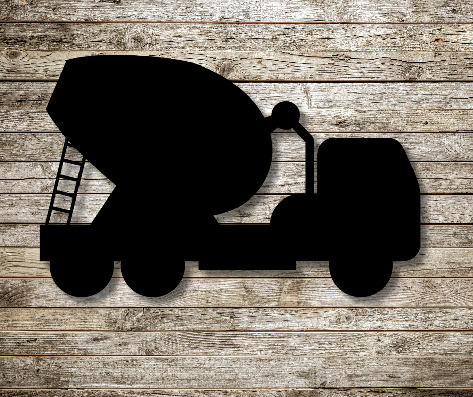 Cement Mixer Truck Sign