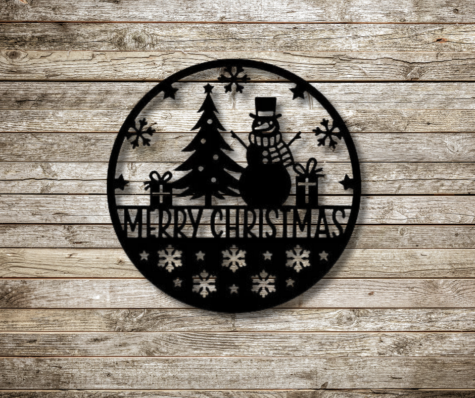 Snowman Christmas Sign