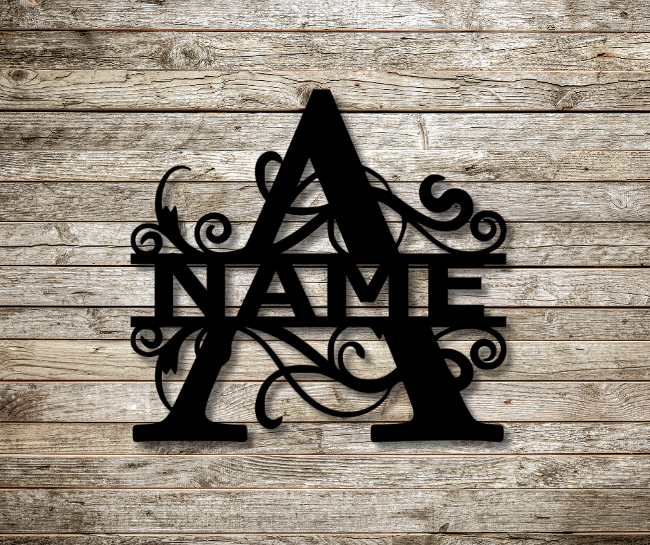 Letter "A" Monogram Sign