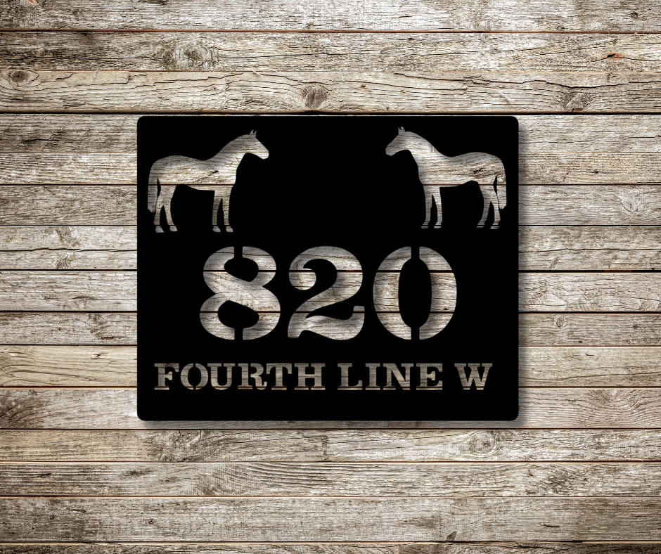 Horses Address Sign-Custom