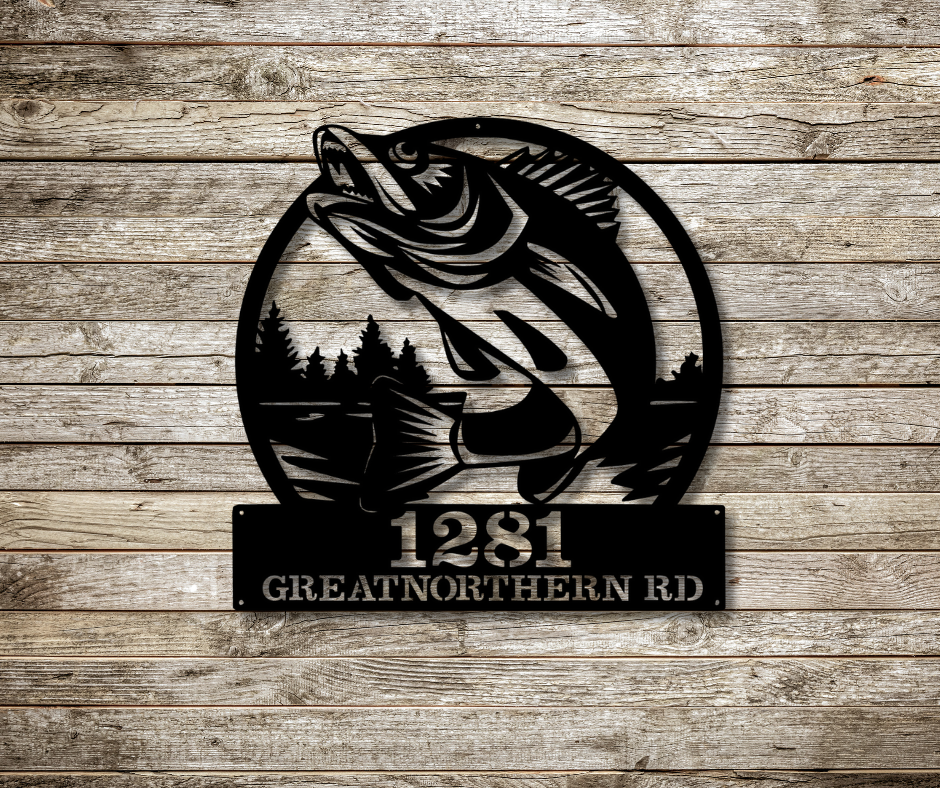 Bass Address Sign-Custom