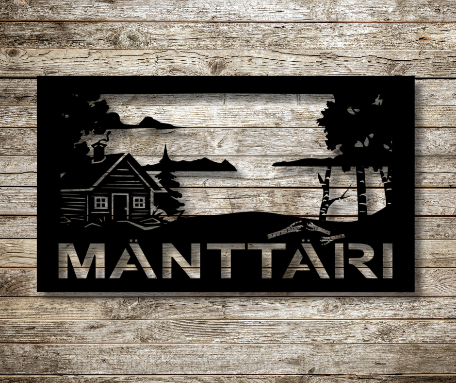 42" Cabin Lake View Custom Sign
