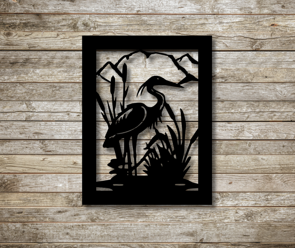 Crane in the Wild Sign