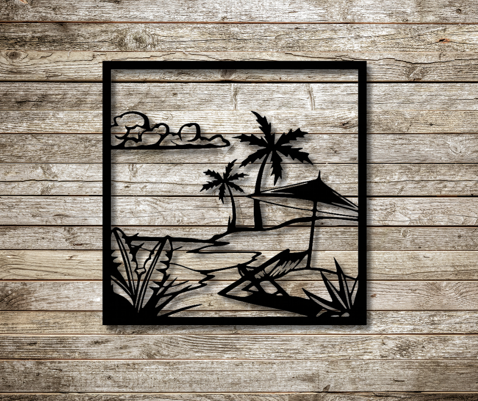 Beach Fence Sign