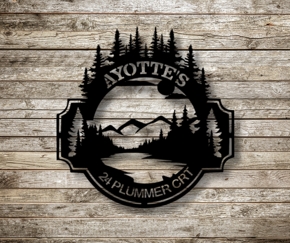 Trees View Custom Sign