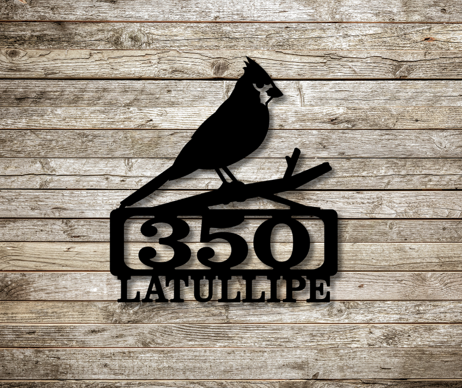 Robin Address Sign-Custom