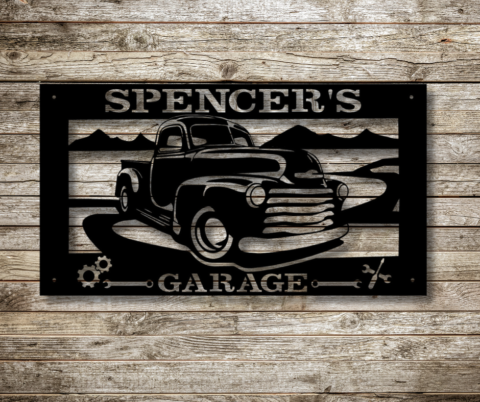 42" Vintage Truck Custom Sign