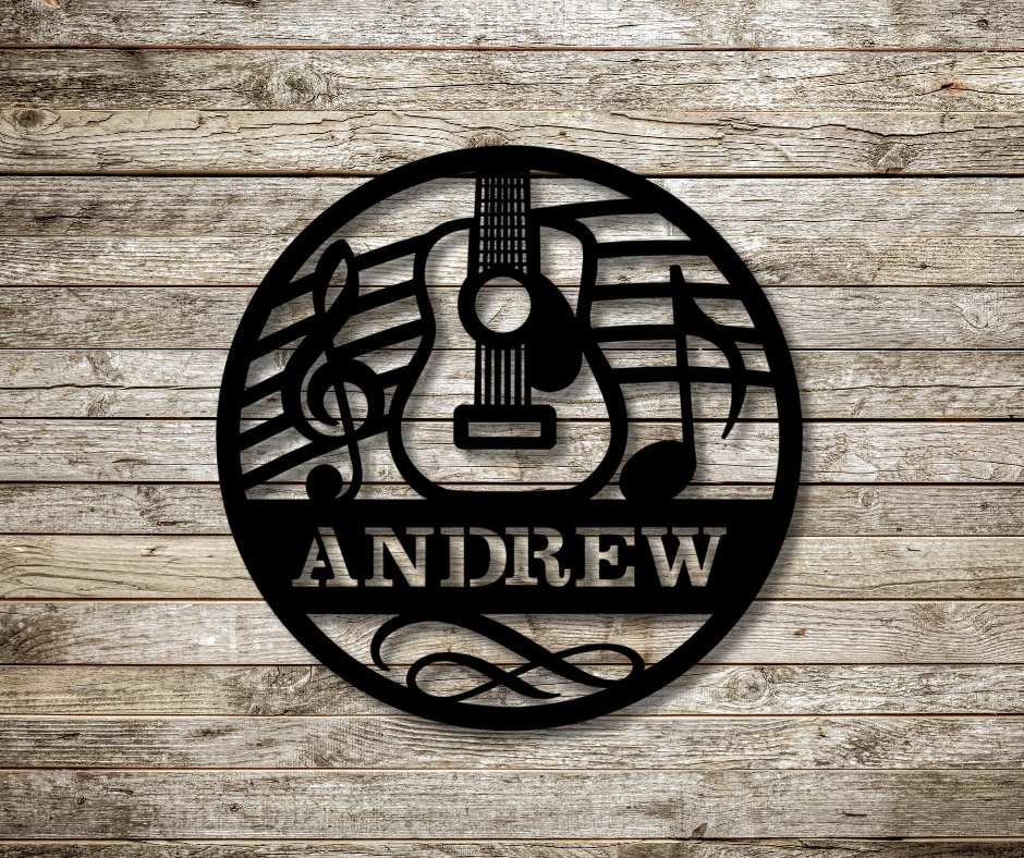 Acoustic Guitar Custom Sign