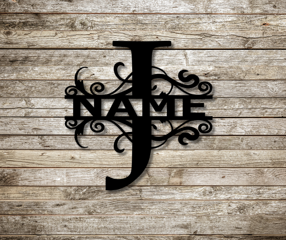 Letter "J" Monogram Sign