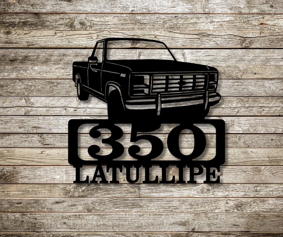 Truck Address Sign-Custom