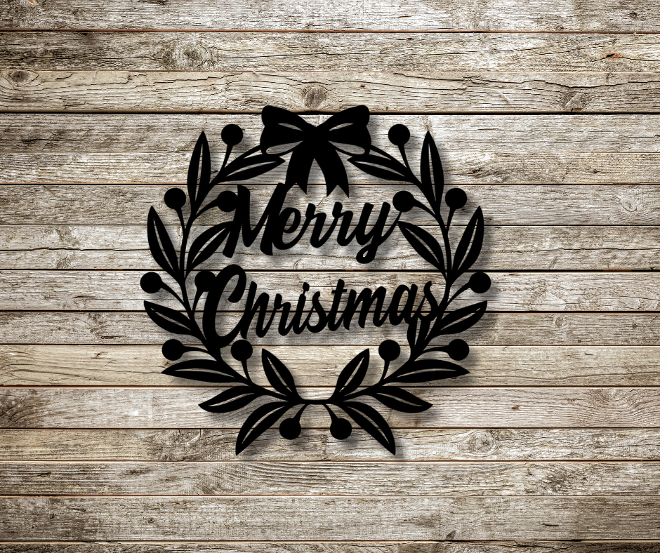 Christmas Wreath Sign