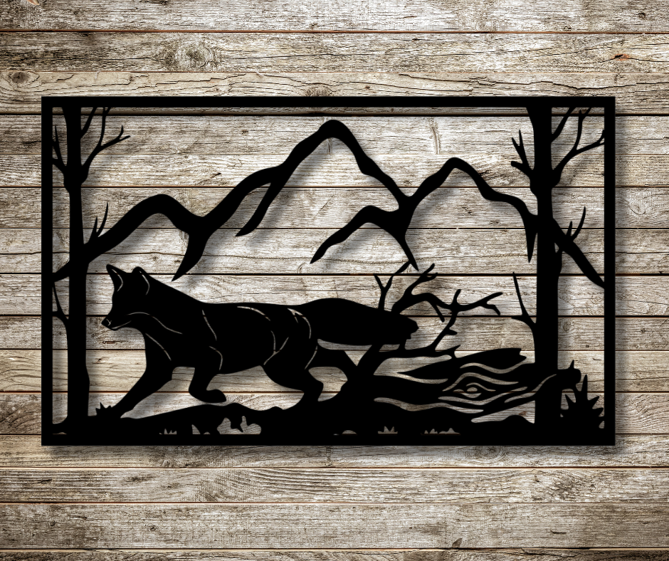 Fox Fence Sign