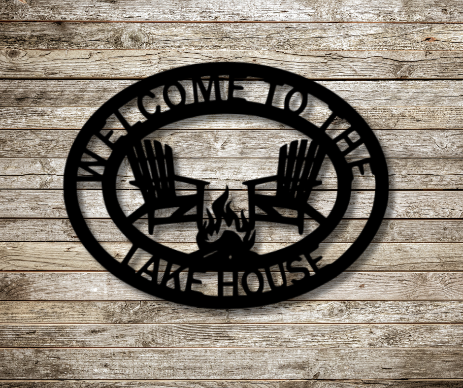 Welcome to the Lake House Sign