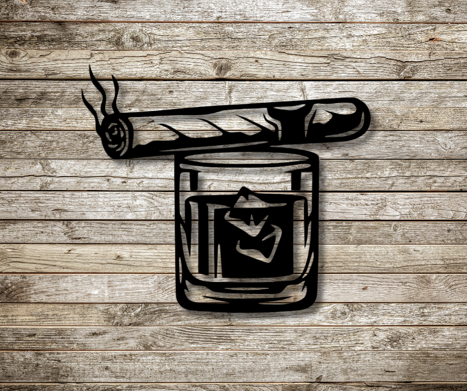 Whisky and Cigar Sign