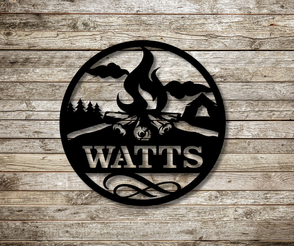 Camp Fire Sign-Custom