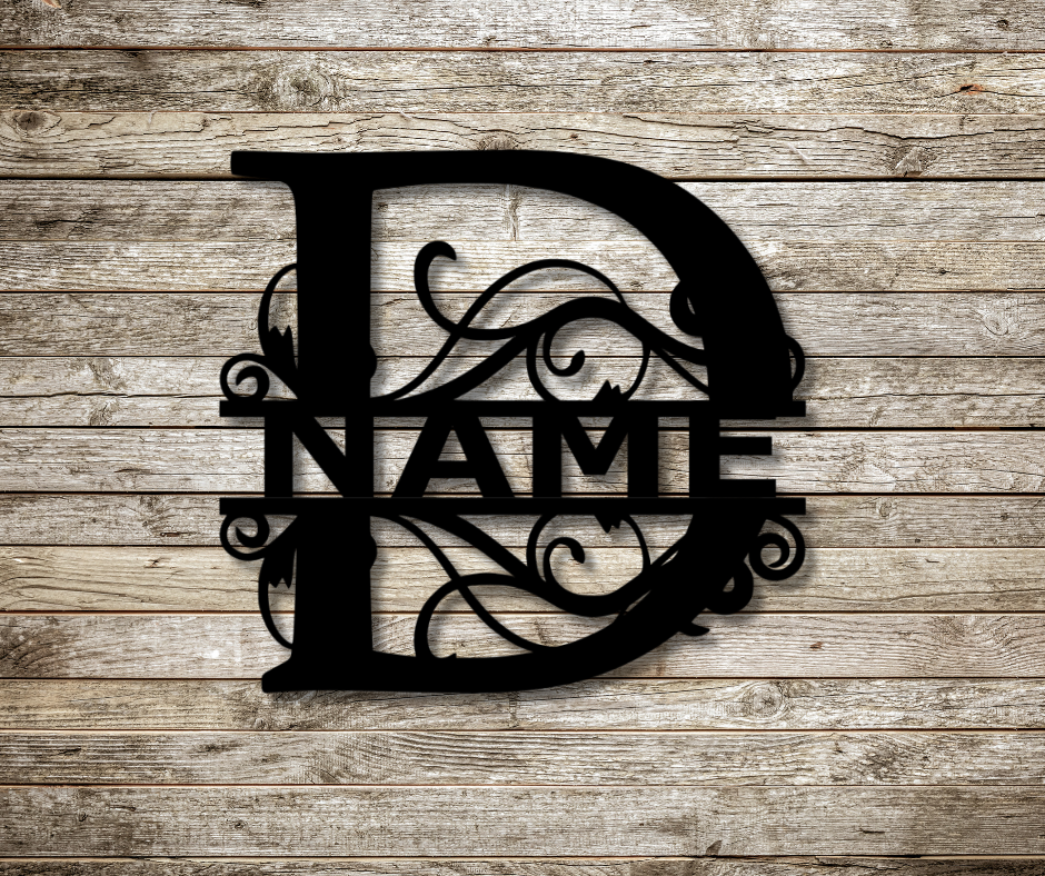 Letter "D" Monogram Sign
