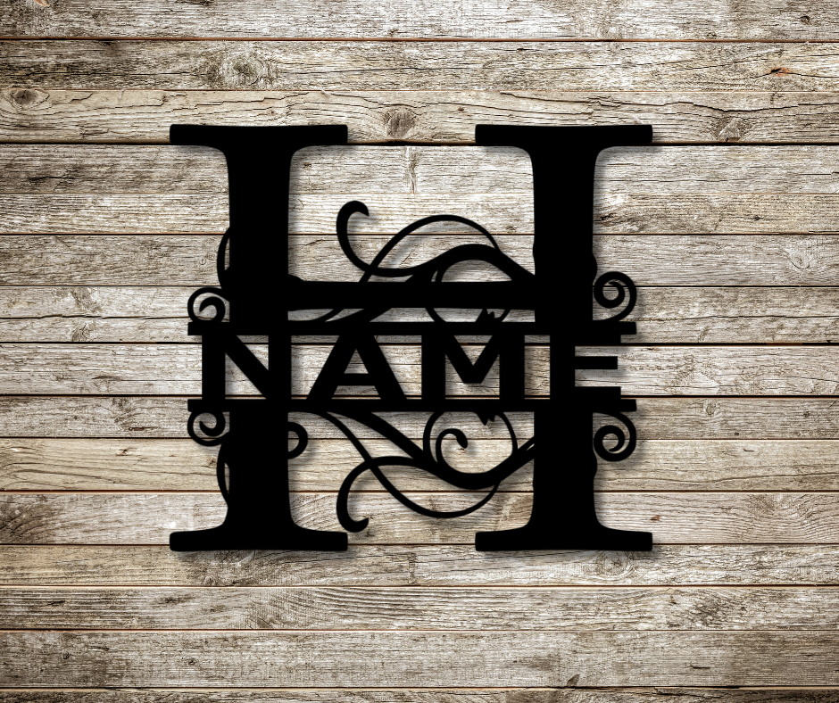 Letter "H" Monogram Sign